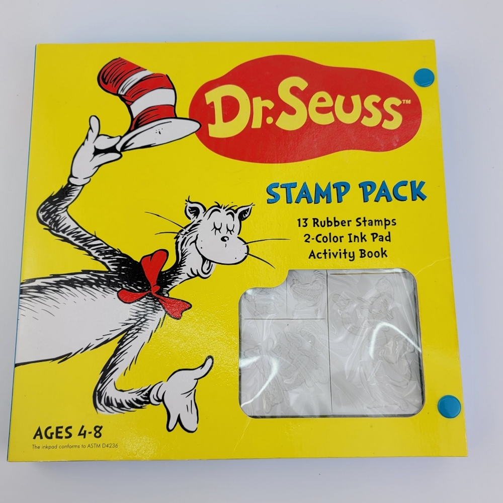 Dr. Seuss Stamp Back Children's Activity Book Hardcover